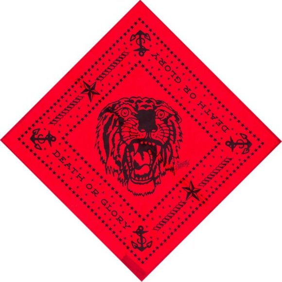 Sailor Jerry Accessories - Death or Glory Sailor Jerry tattoo red scarf New without tags